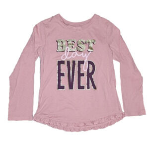 GARANIMALS Pink Best Day Ever Long Sleeve Tee